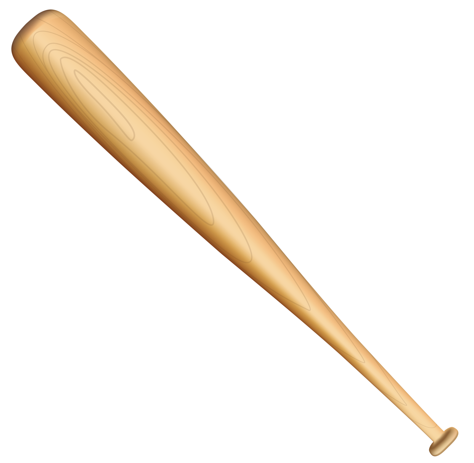 a wooden baseball bat on a white background