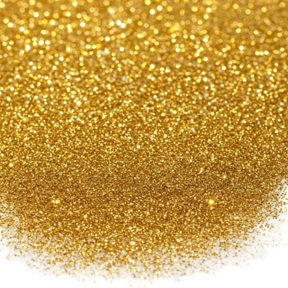 a pile of gold glitter