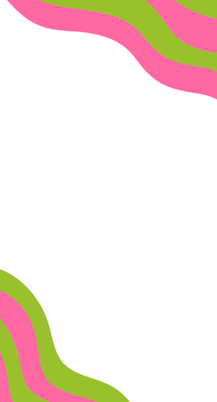 a pink and green wavy pattern on a white background