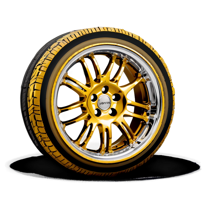 an image of a yellow tire on a white background