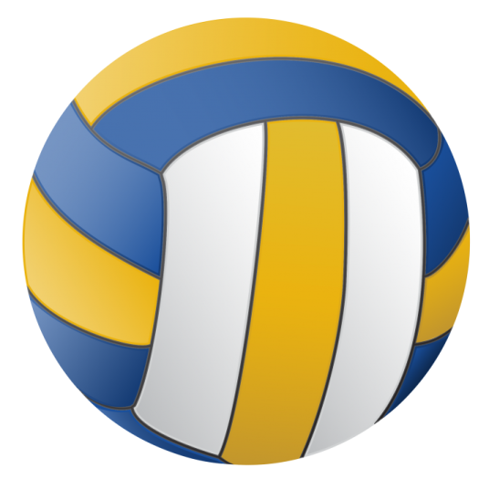 a volleyball ball on a white background
