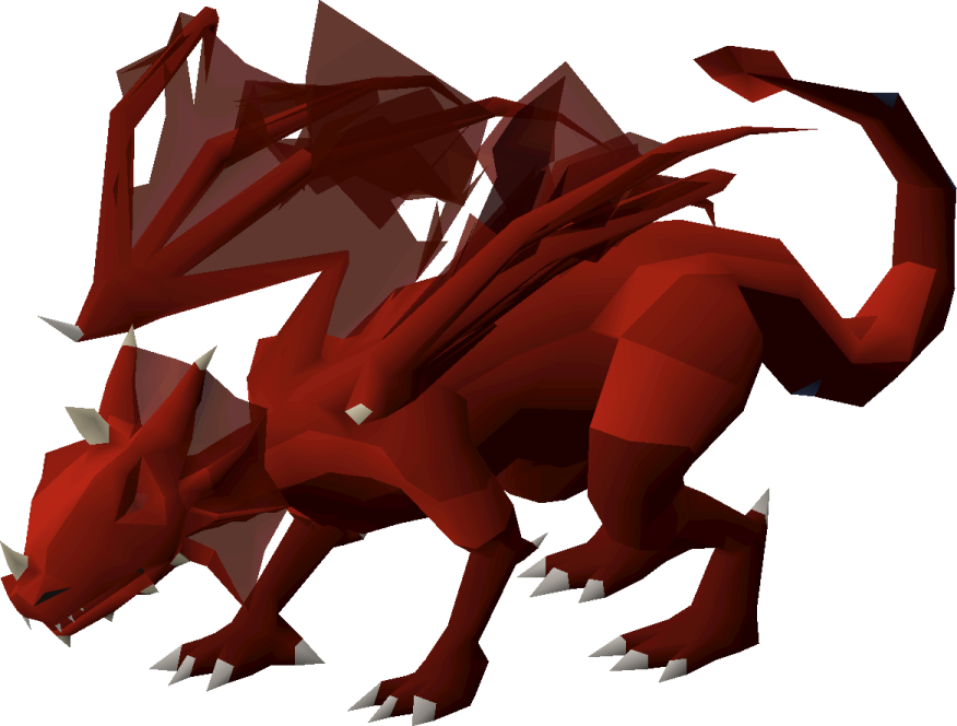 an image of a red dragon