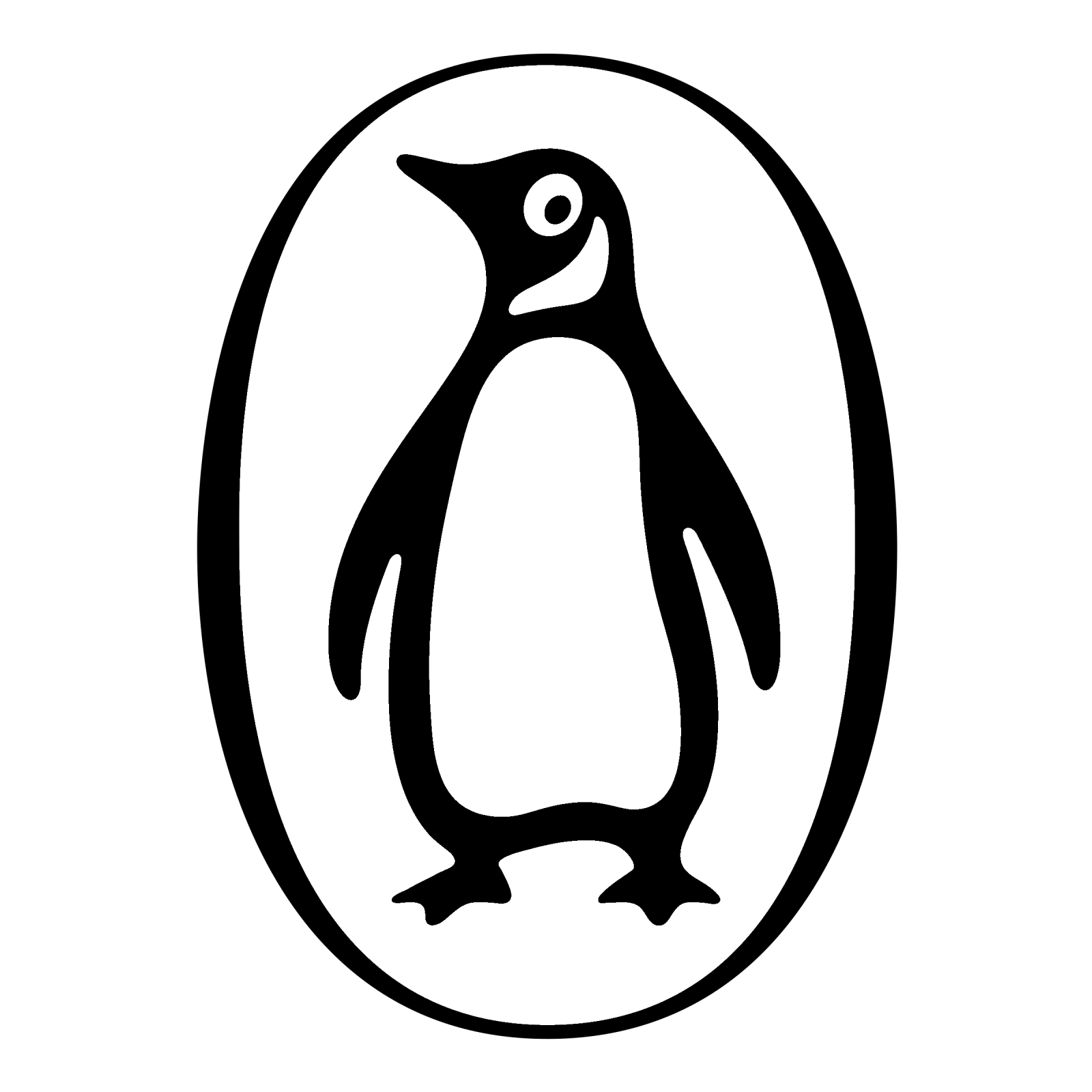 an image of a penguin in a circle
