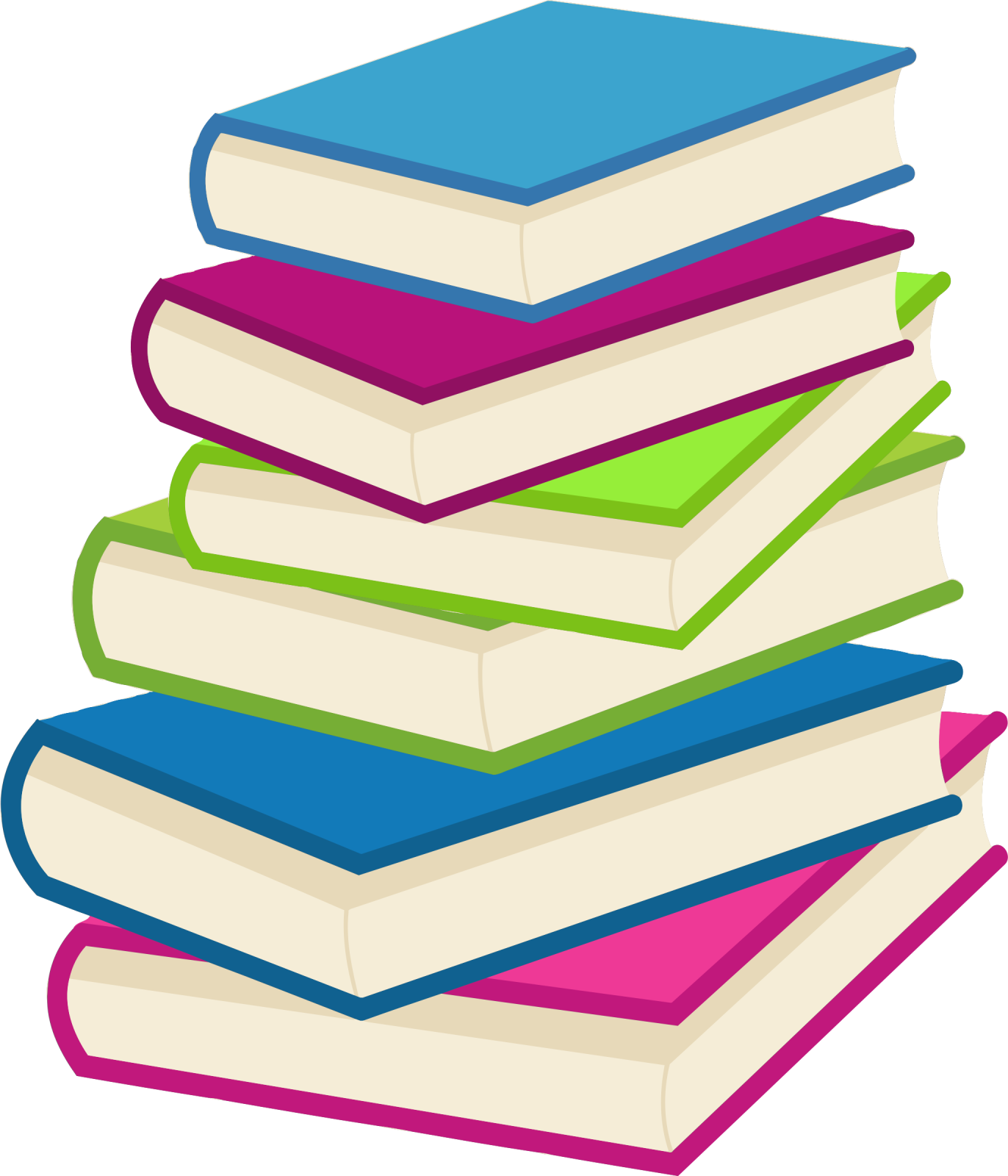 a stack of books