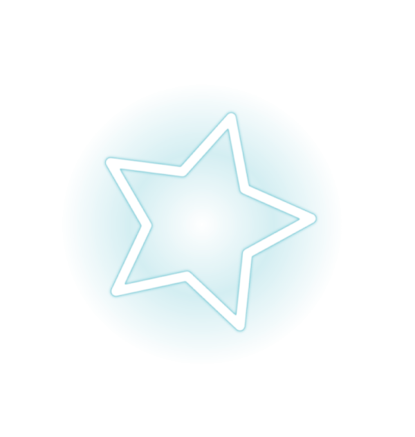 a blue star icon on a white background