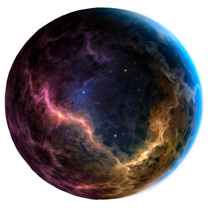 an image of a planet with stars in the background