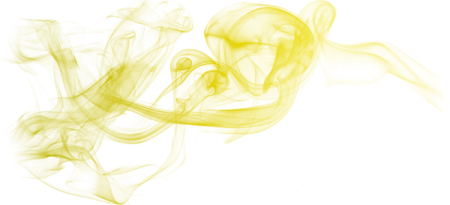 yellow smoke on a white background