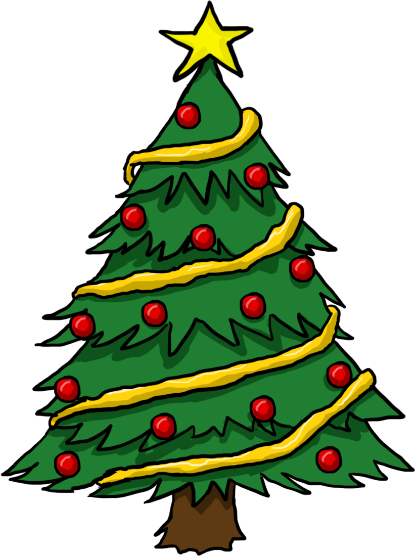 a christmas tree with a star on top