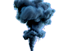 a black cloud of smoke on a white background