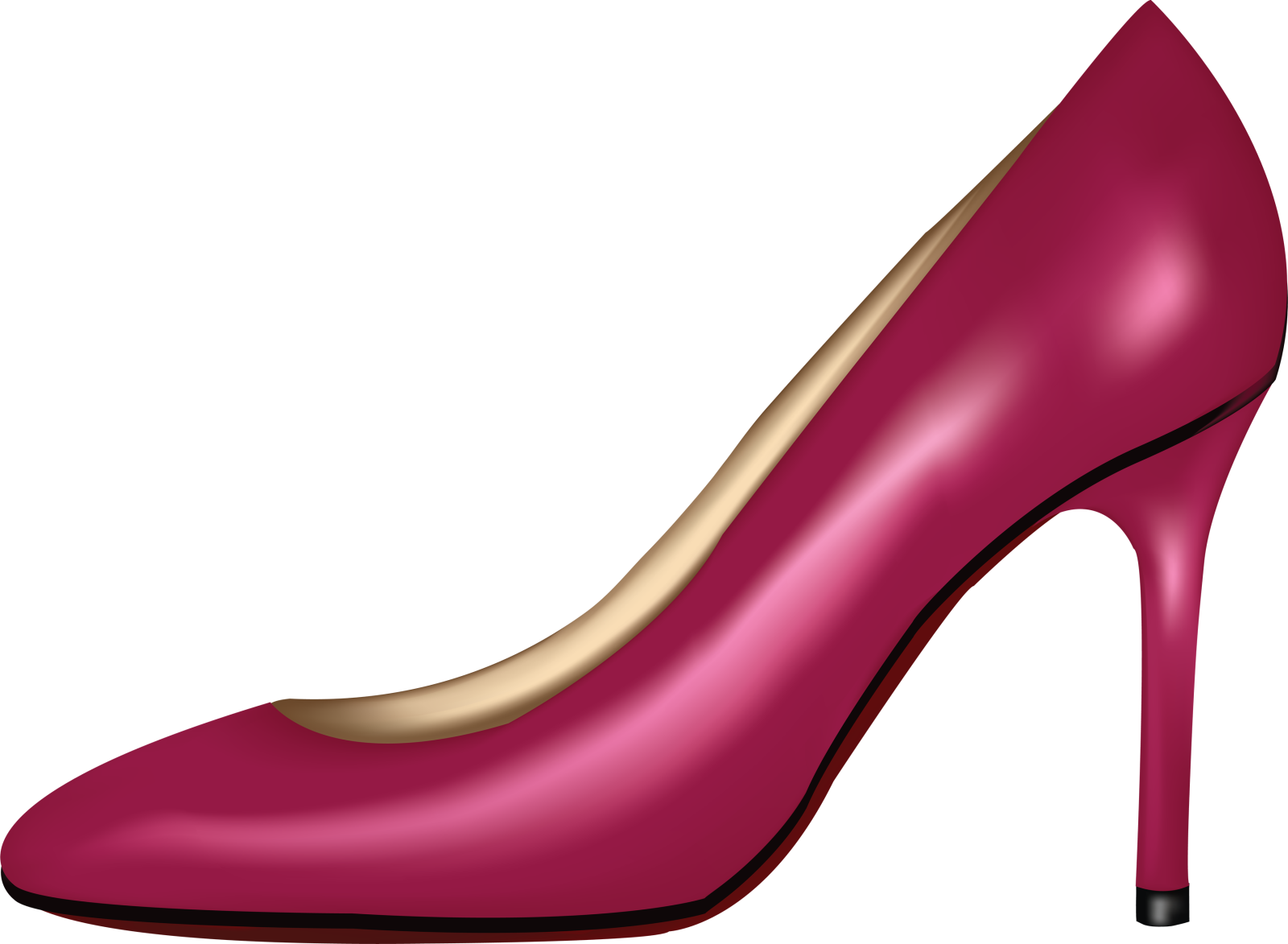 a pair of red high heel shoes