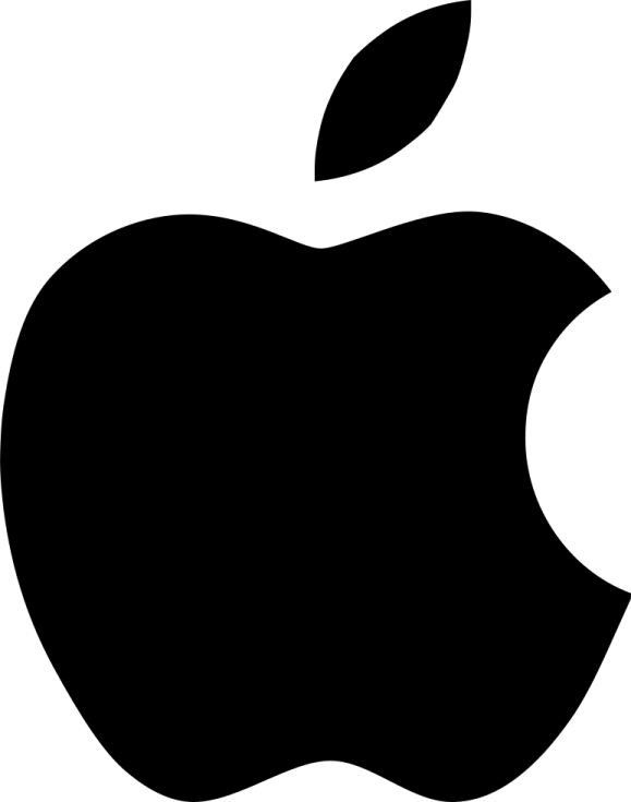 an apple logo