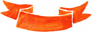 a pair of orange hair on a white background