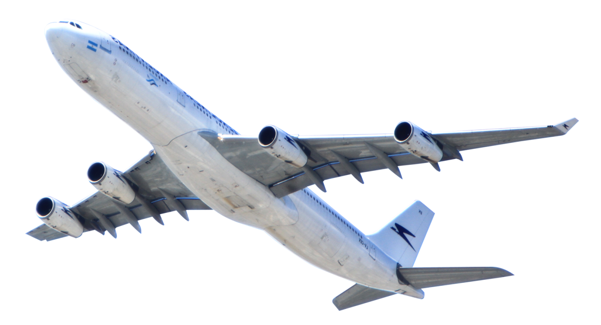 an airplane flying in the sky