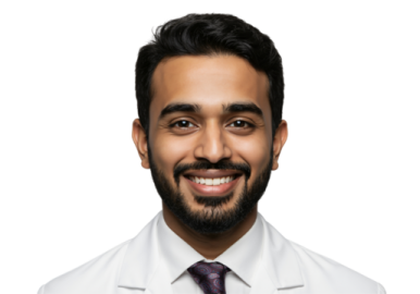a smiling man in a white shirt and tie