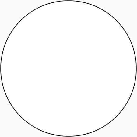 a black and white circle on a white background