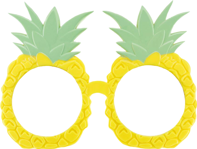 a pair of pineapples on a white background