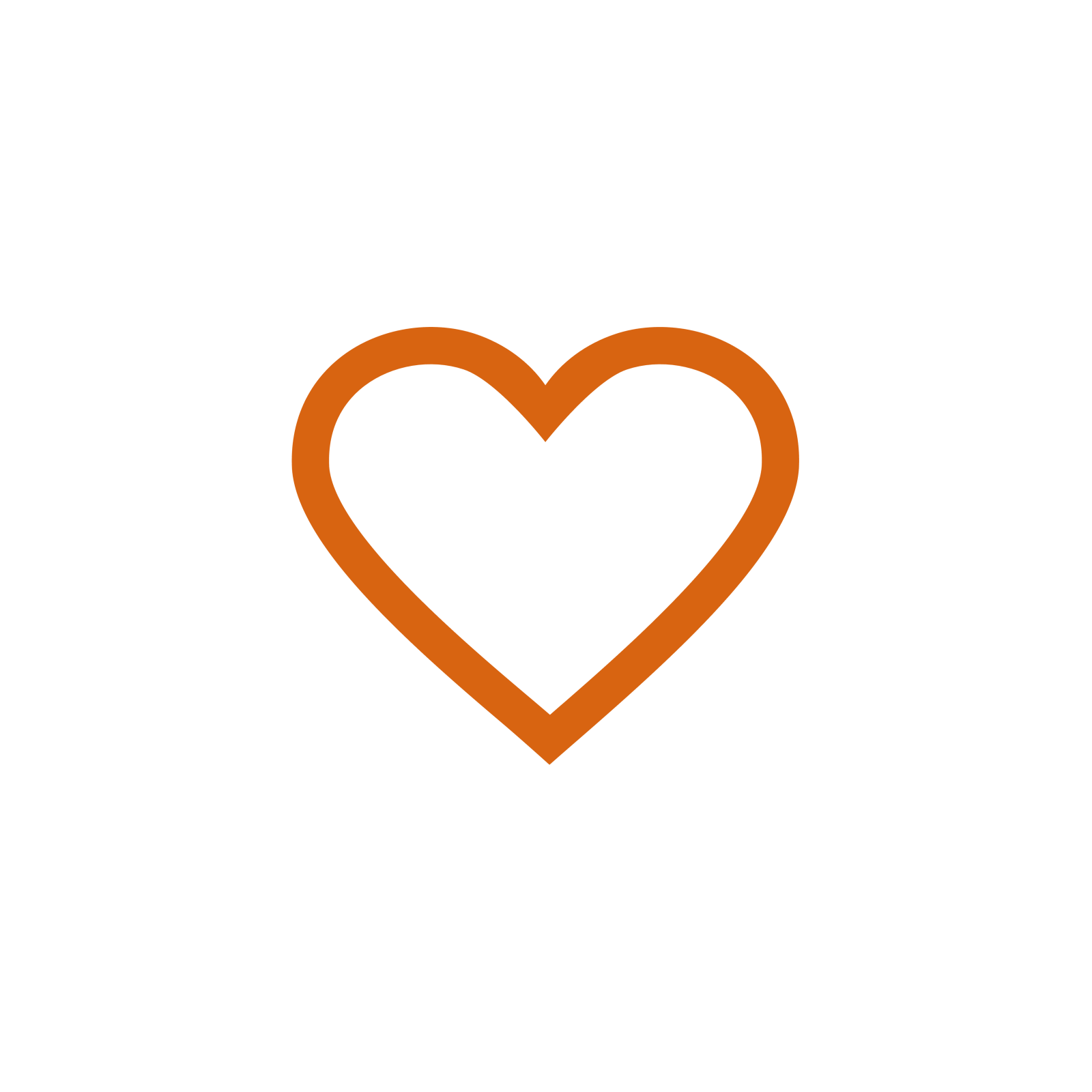 a heart icon on a white background