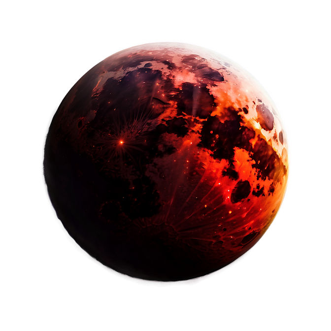an image of a red planet on a white background