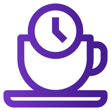 a cup with a clock on top of it