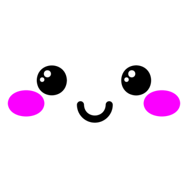 the face of a cat with pink eyes