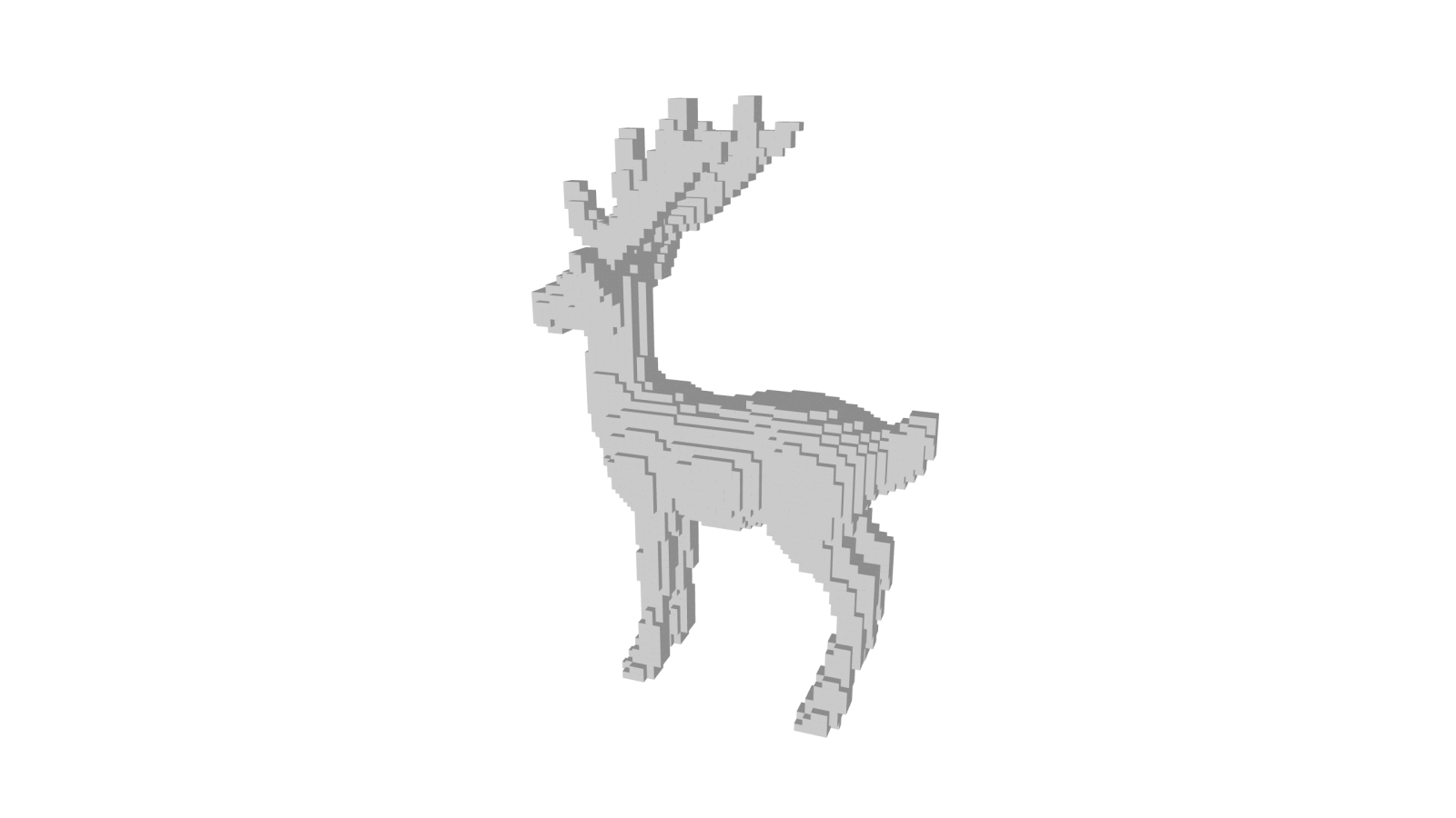 a deer made out of lego blocks