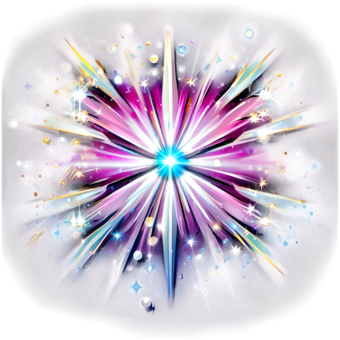 a star burst in the middle of a white background