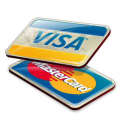 two credit cards with the word visa on them