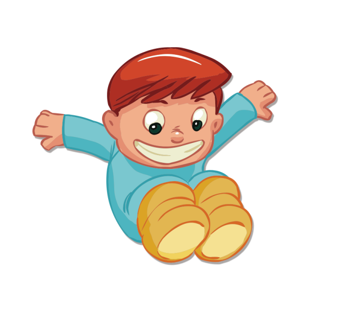 a little boy sitting on the floor with his arms outstretched
