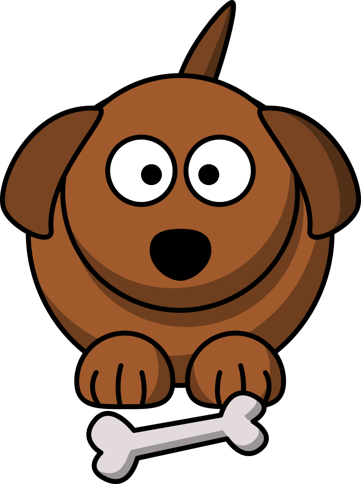 a brown dog with a bone in its mouth