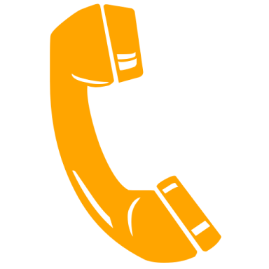 an orange phone icon