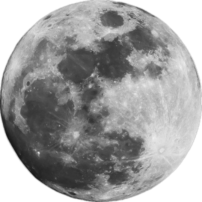 a black and white photo of the moon