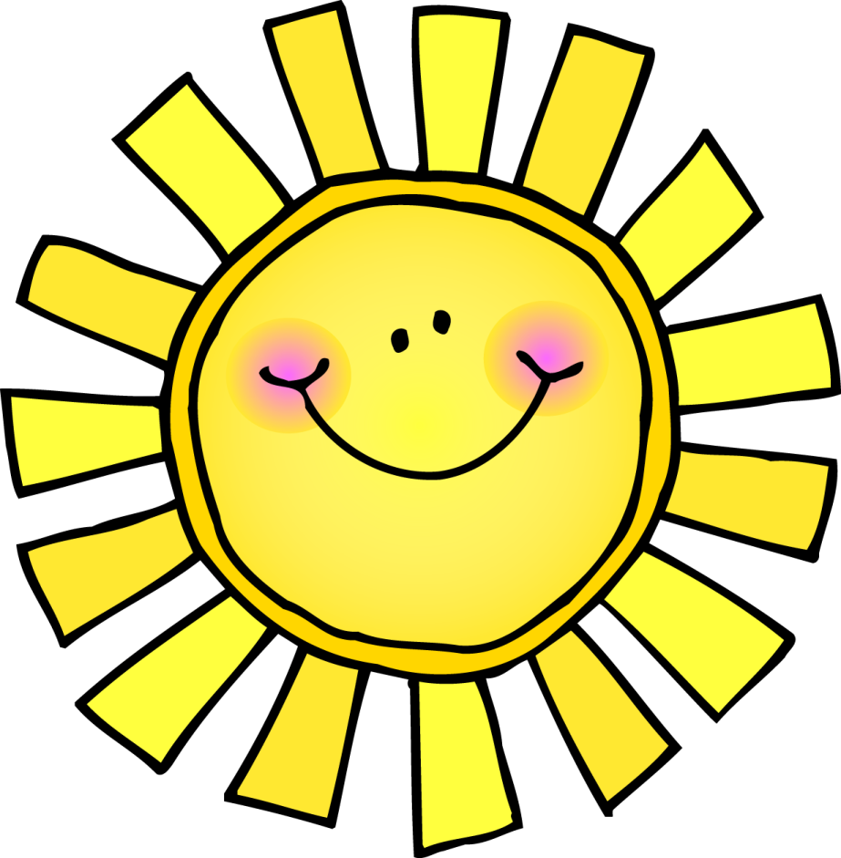 a yellow sun with a smiling face