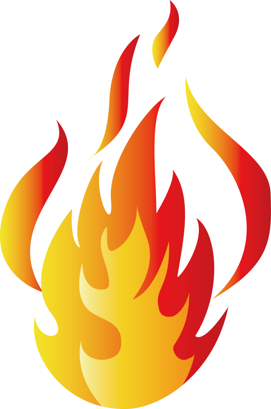 a fire with red and yellow flames