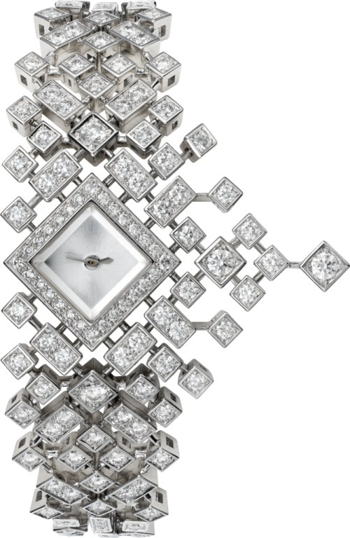 a white gold and diamond cross bracelet