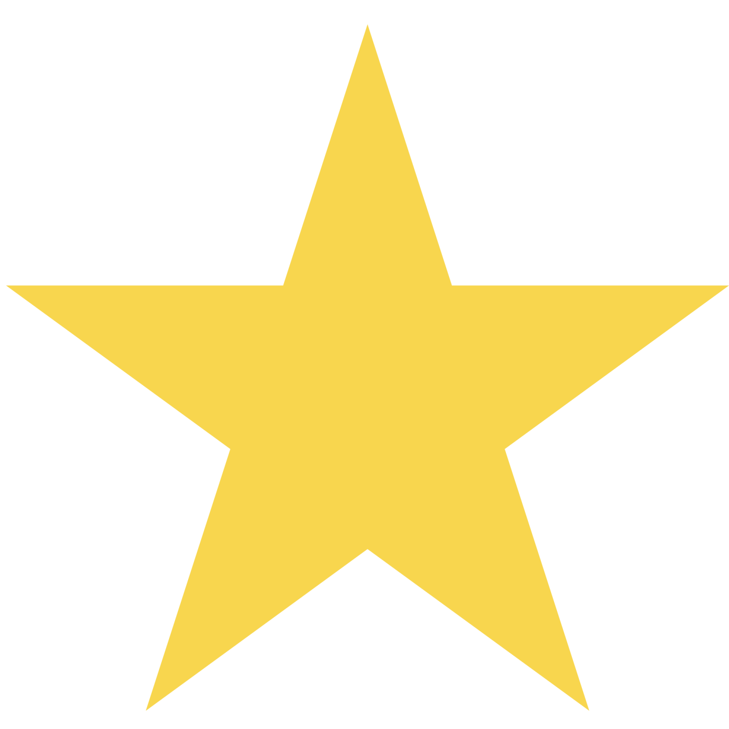 a yellow star on a white background