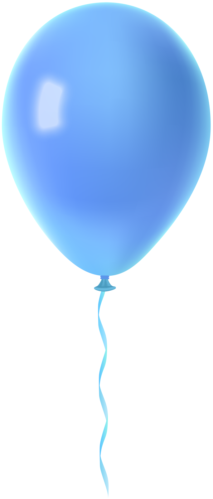 the balloon is blue