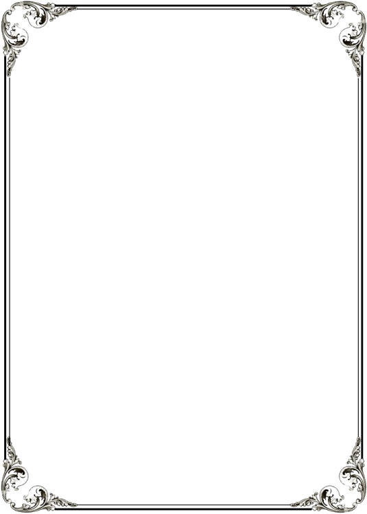 a black and white frame with an ornate design