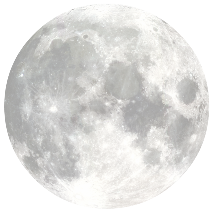 a full moon on a white background