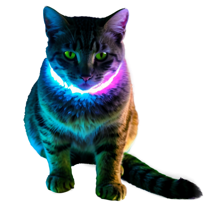 a black cat with green eyes sitting on the floor