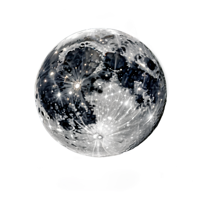 a crystal ball on a white background