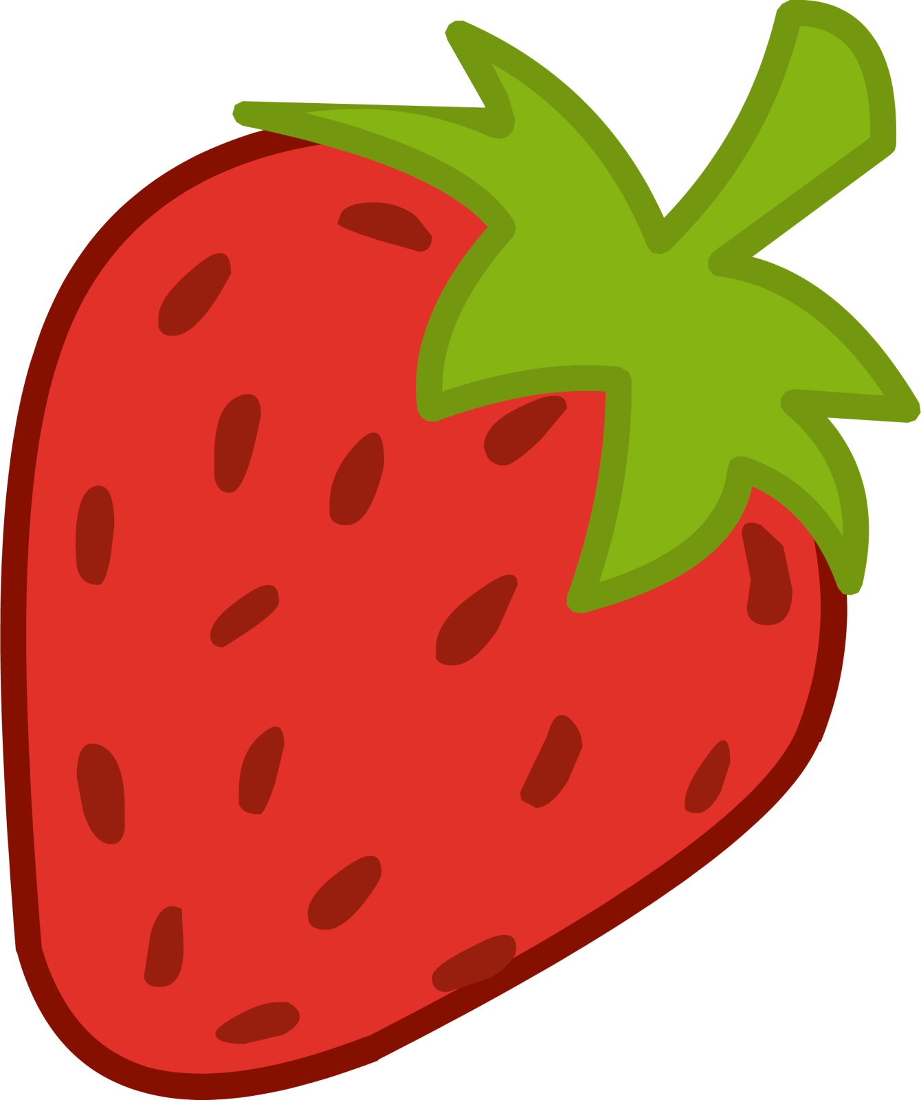 a strawberry on a white background