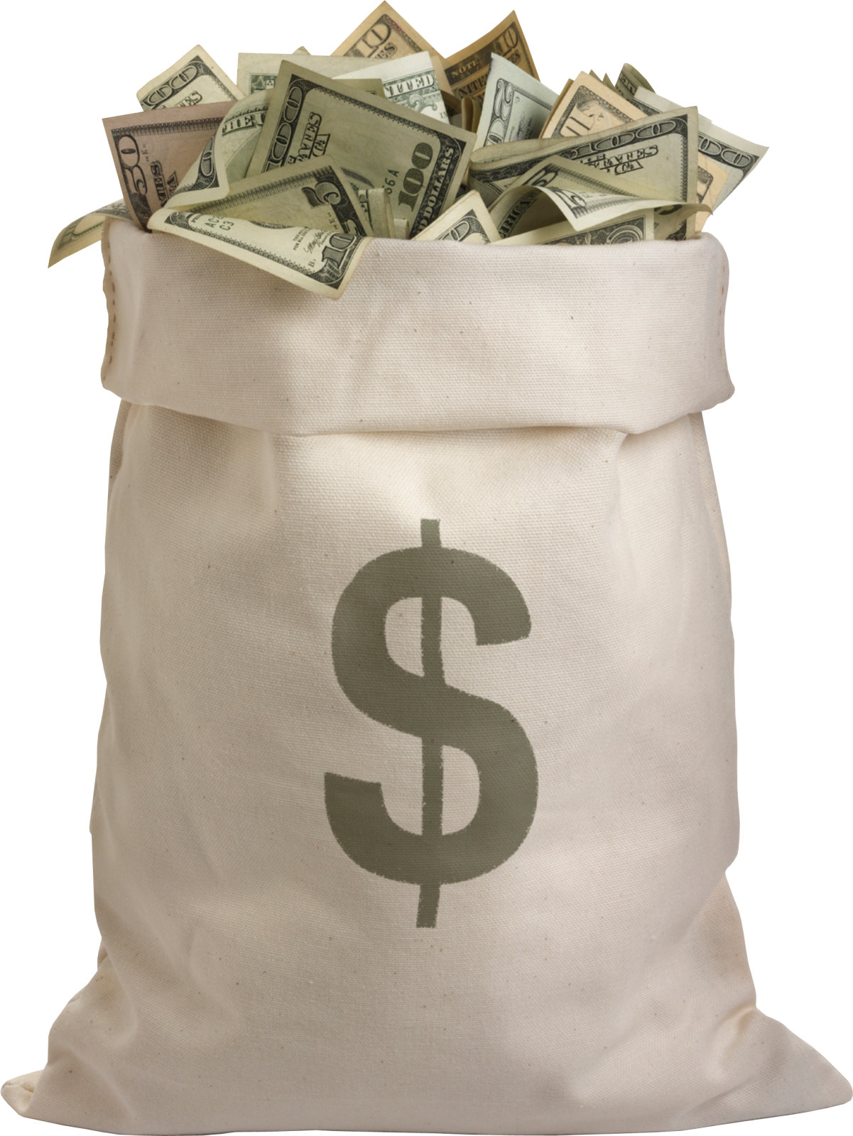 a bag full of money