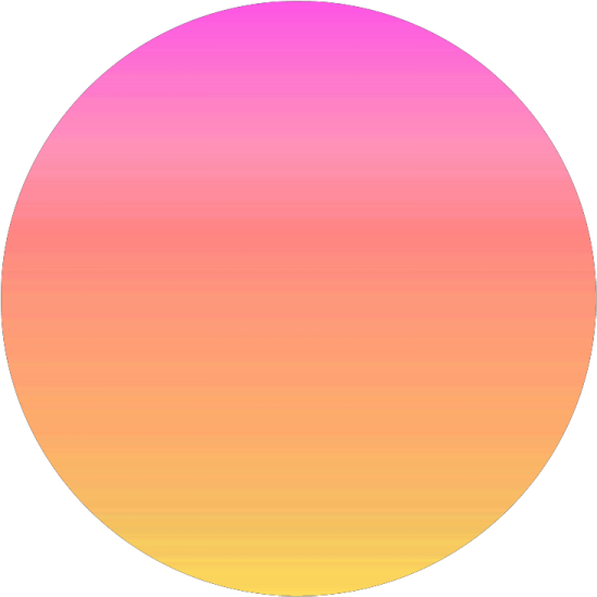 an orange and pink gradient circle