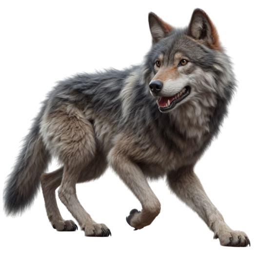 an image of a gray wolf