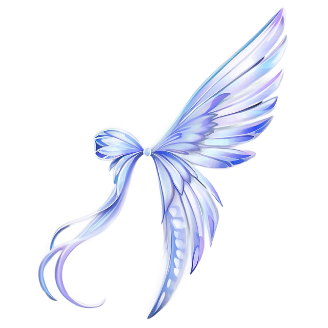 a blue and white butterfly on a white background
