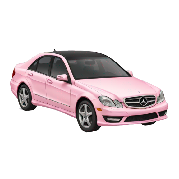a pink car on a white background