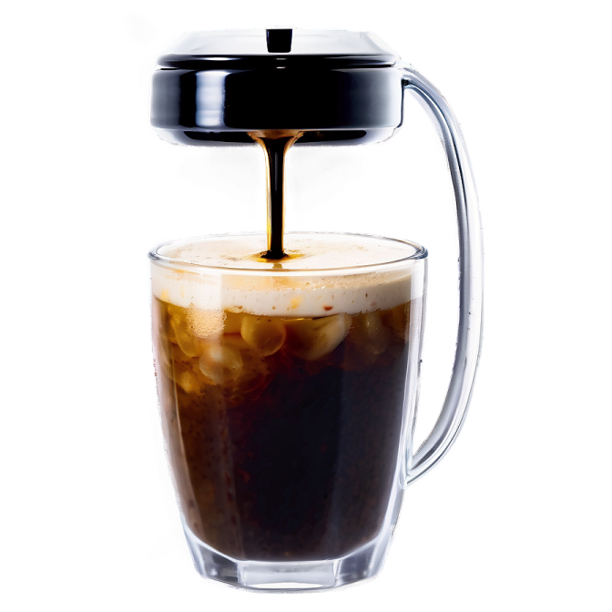 coffee being poured into a cup