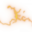 a white background with orange and yellow lines