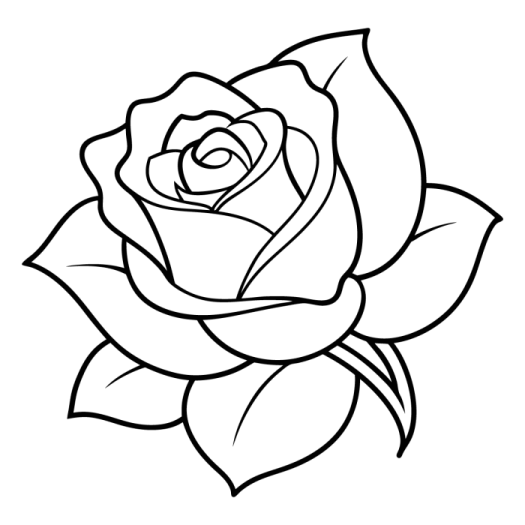 a black and white rose tattoo design