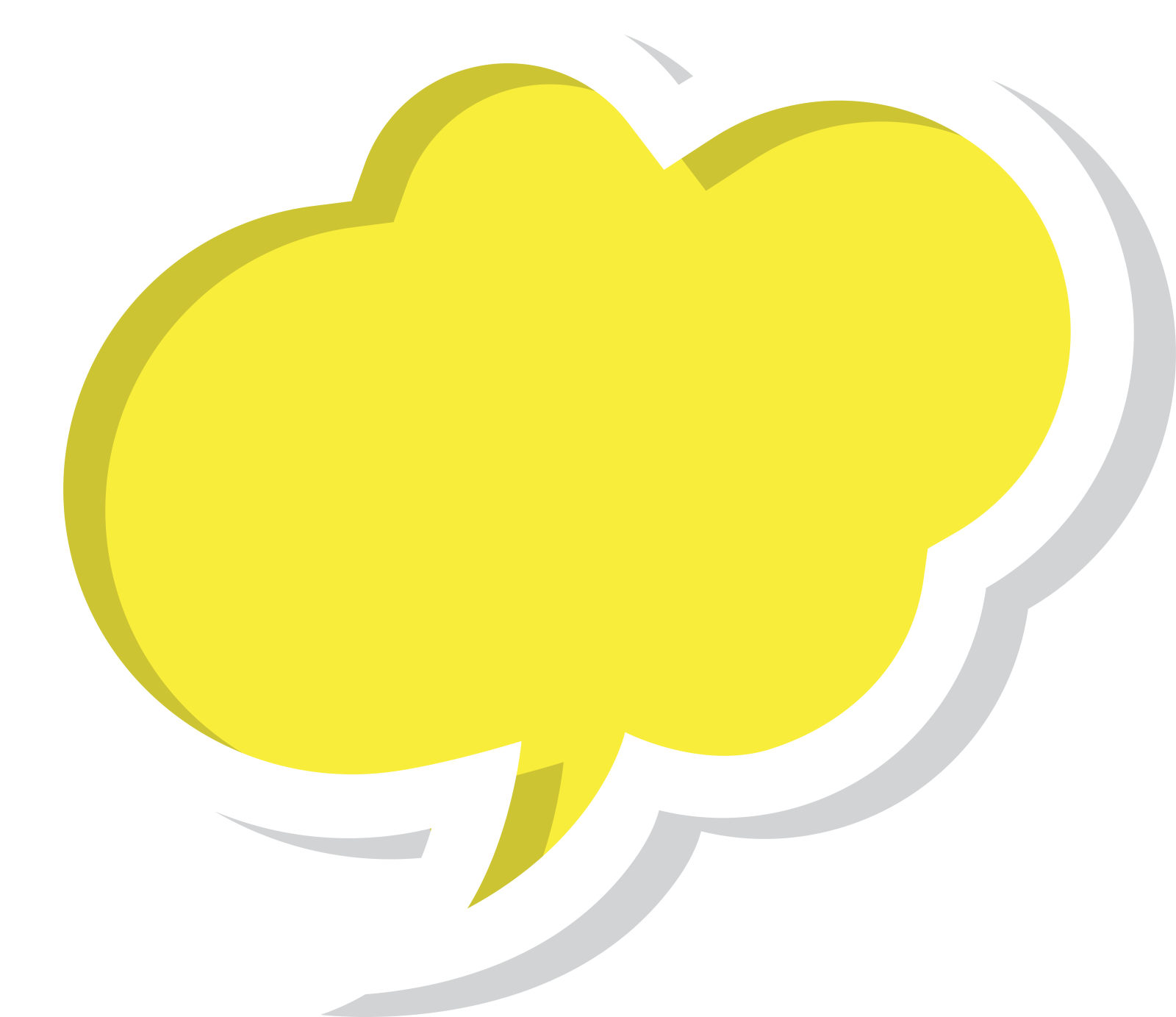 a yellow speech bubble